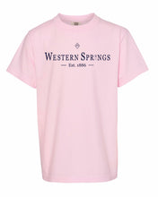 Load image into Gallery viewer, Garment Dyed Western Springs Classic Short Sleeve Youth Tee
