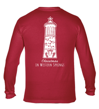 Load image into Gallery viewer, Garment Dyed Western Springs Christmas Tower Long Sleeve Limited Edition Tee
